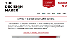 Desktop Screenshot of decisionmakerbook.com